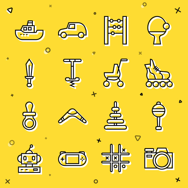 设置线照片相机拨浪鼓婴儿玩具滚筒图片下载