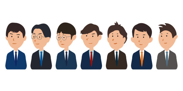 婚礼派对，城市西装男群，矢量插图图标材料图片下载