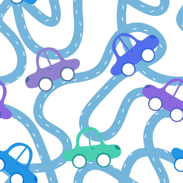 汽车玩具无缝花纹用于面料和纺织品以及包装和纺织品图片下载