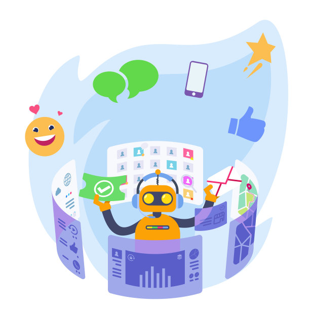 全渠道CRM服务聊天机器人图片下载