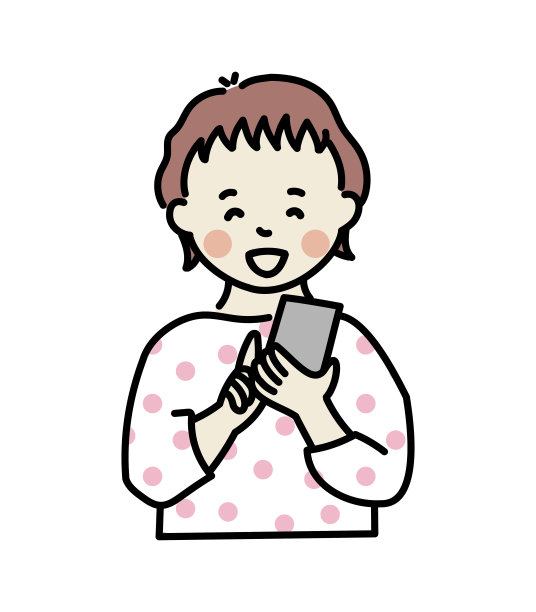 年轻女子使用智能手机图片下载