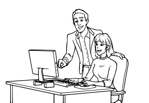 一群年轻的商人和女商人图片下载