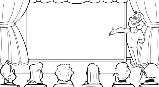 在舞台前做演讲图片下载