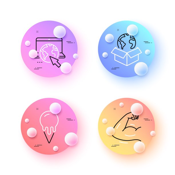 强壮的手臂，互联网和快递服务最小线图标。对于网页应用，打印。向量图片下载