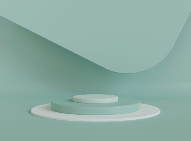 在最小的背景上空圆柱裙台图片下载