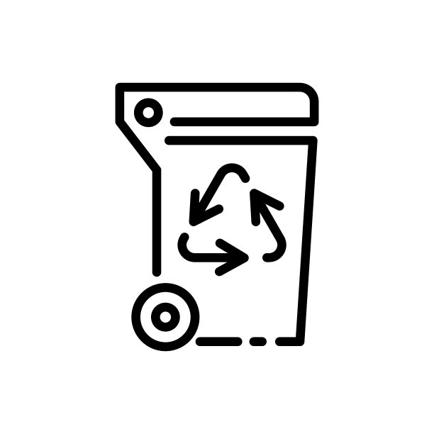 垃圾与回收唱线图标。垃圾填埋，塑料，罐头食品，锡罐，铁芯，聚乙烯，污染。生态学的概念。白色背景上的矢量黑线图标图片下载