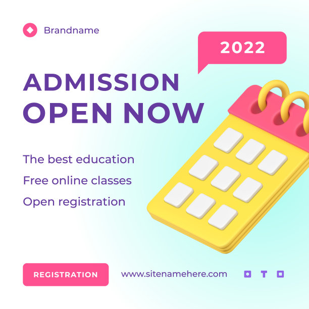 E学习远程教育入学开放注册日历社交媒体发帖3d图标矢量图片下载