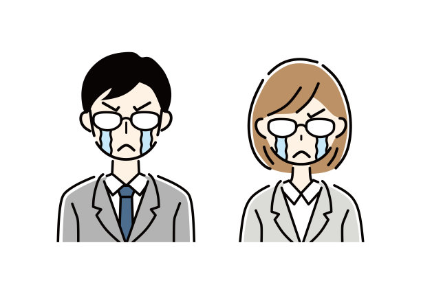 一个生意人因为后悔而哭泣。图片下载