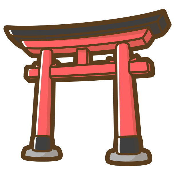 鸟居。门。障碍。日本的传统文化。图片下载