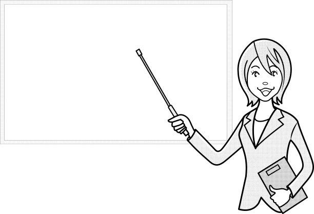 正在做演示的女商人图片下载