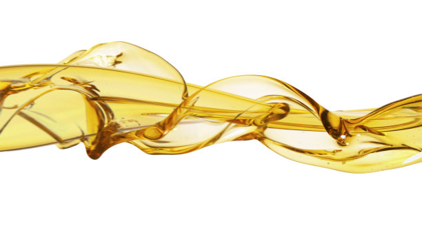 白色背景上流动的油图片下载