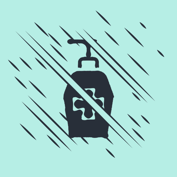 黑色液体抗菌皂带图片下载