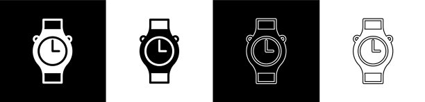 将腕表图标设置为黑白隔离图片下载