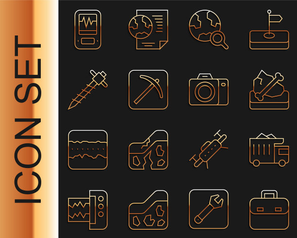 集线公文包采矿自卸卡车考古图片下载