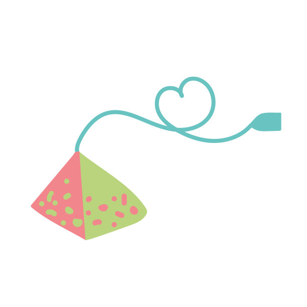 金字塔茶包图标矢量插图。茶包、浸、香线图标。草本茶包包装为早茶饮料标志。图片下载