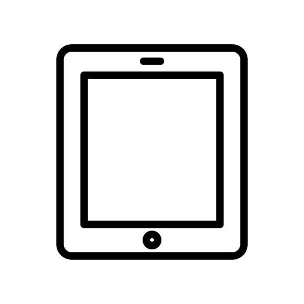 平板线图标插图。与电子、科技相关的图标插画。简单的矢量设计可编辑。32 x 32像素完美图片下载