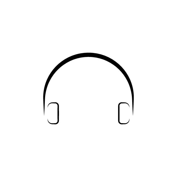 耳机的标志图标图片下载