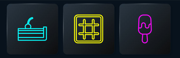 樱桃芝士蛋糕冰淇淋和华夫饼图片下载