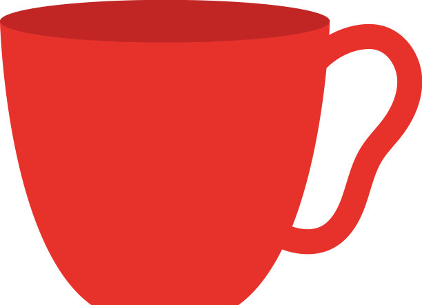 红色咖啡杯图标图片下载
