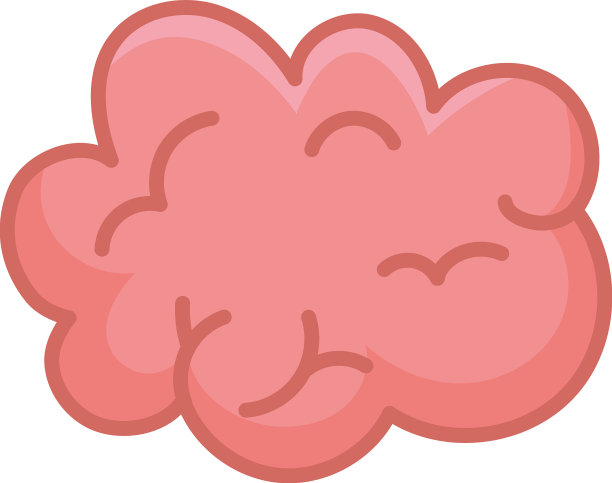 大脑卡通图标图片下载