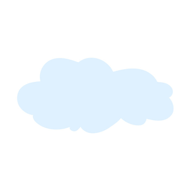 卡通云，明亮的天空，泡泡云，模板云图片下载