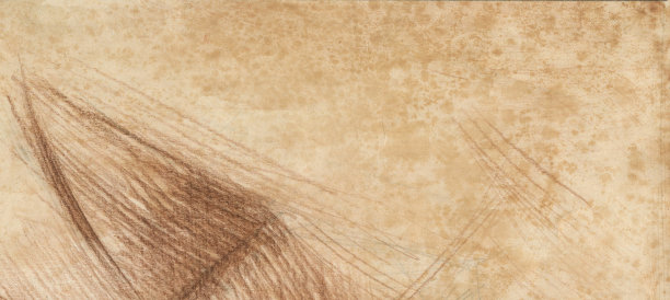 抽象画山水型，喷绘水彩和墨色铅笔。仿旧羊皮纸。老纸。为背景图片下载