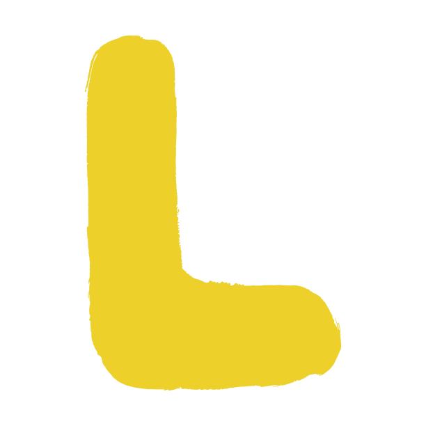 字母L手绘插画元素，适合幼儿幼儿园和学前教育图片下载