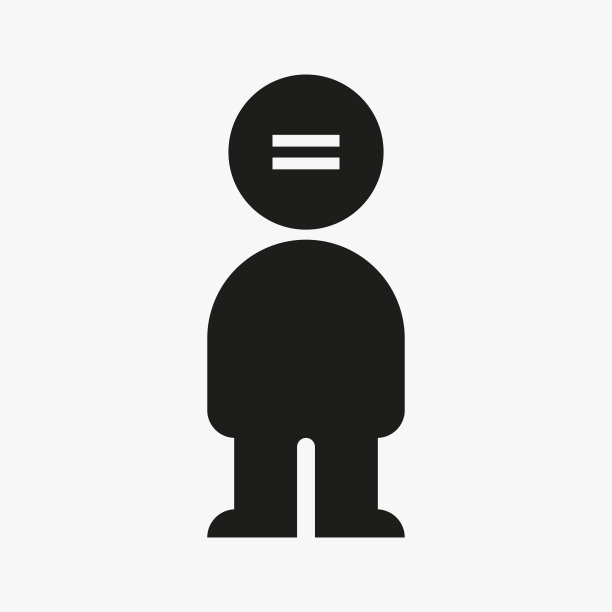 人体暂停标志设计概念与人体和暂停符号矢量模板图片下载