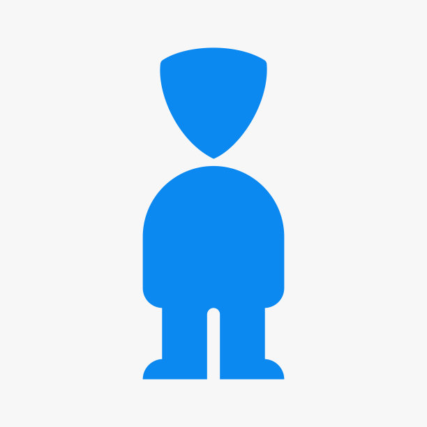 人体盾牌标志设计概念与人体和盾牌符号矢量模板图片下载