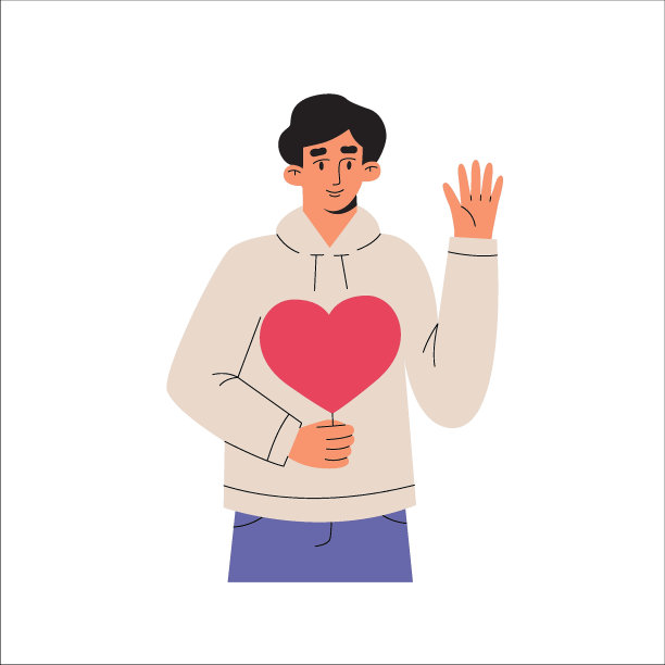 恋爱中的年轻人拥有一颗心图片下载