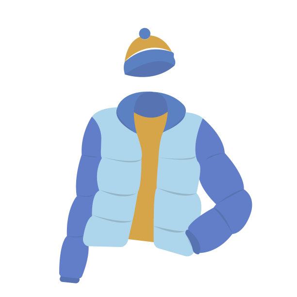 矢量夹克和帽子。矢量插图图片下载