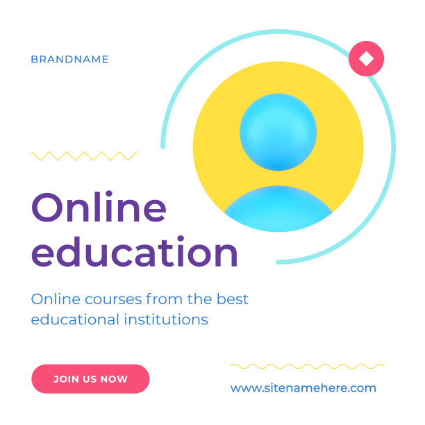 在线教育数字学校学院大学注册社交媒体发帖3d图标矢量图片下载