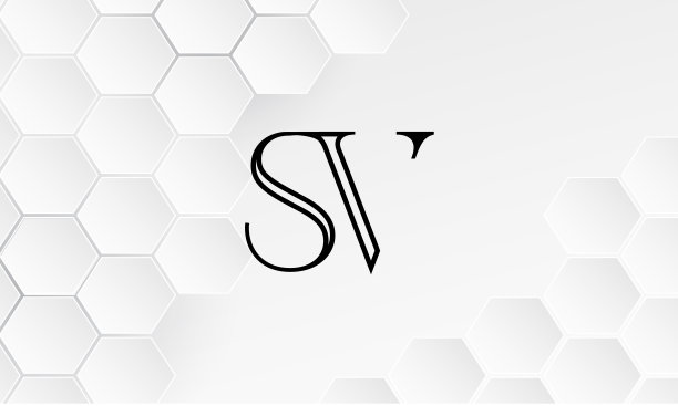 SV, VS抽象Logo设计图片下载