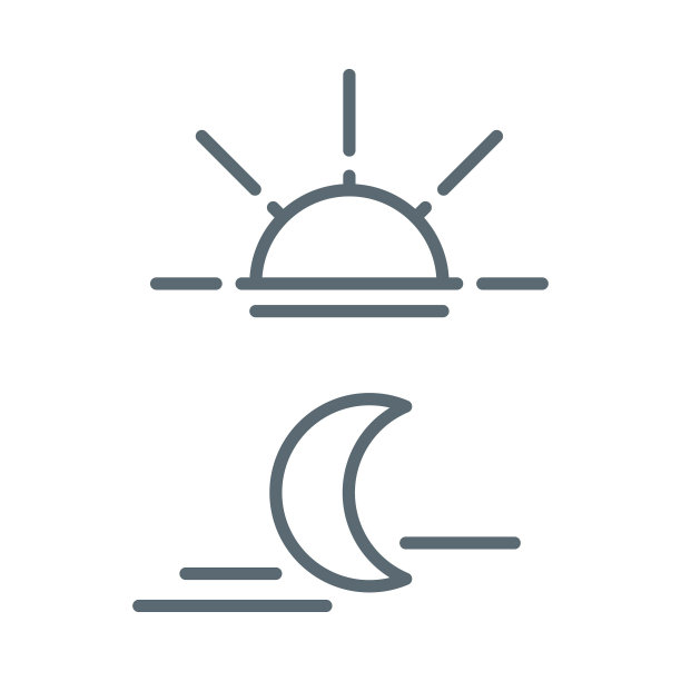 白天的图标。昼和夜模式符号。矢量图图片下载