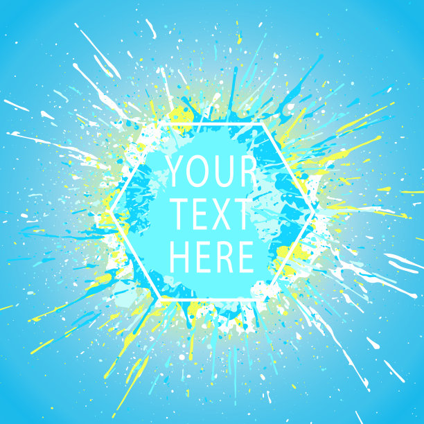 油漆污渍。枯燥乏味的背景。泼墨海报设计。喷滴。墨迹和色斑。液体弄脏横幅或封面。你好,夏天。摘要向量模板。图片下载