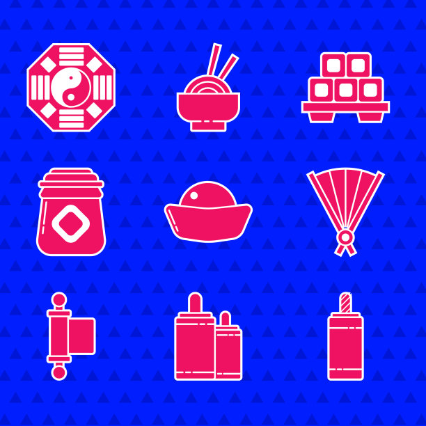 寿司烟花纸中国折扇图片下载