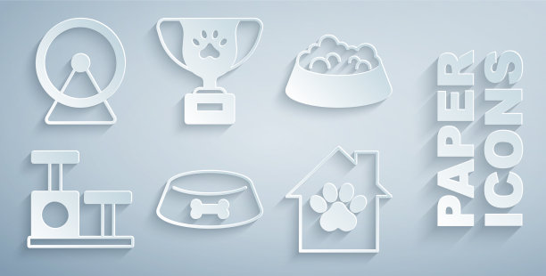 设置宠物食物碗供猫或狗猫抓食图片下载