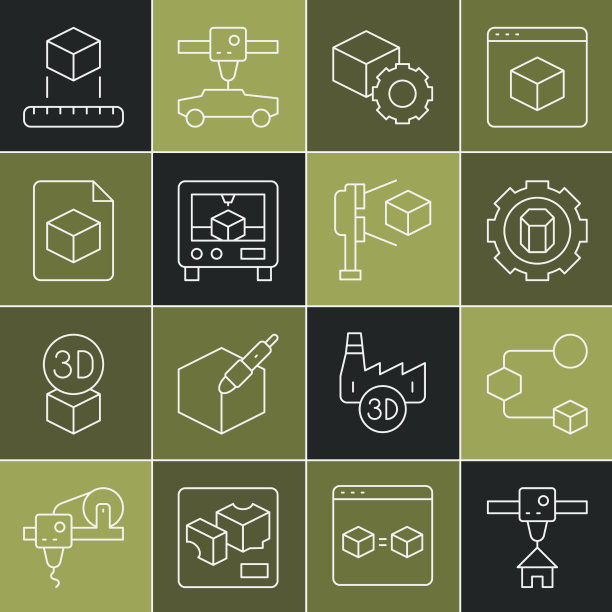 设置直线3d打印机房等距立方体设置图片下载