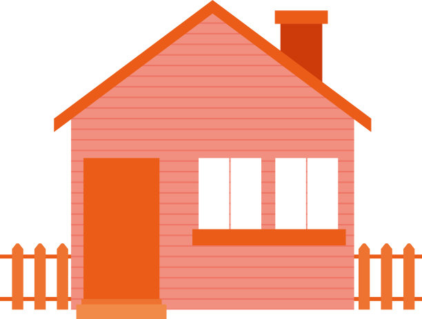 粉红色的房子图标图片下载