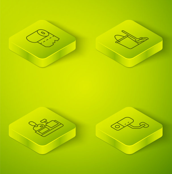 设置等距线拖把和桶收银机在现金图片下载