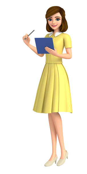 做问卷调查的女人图片下载