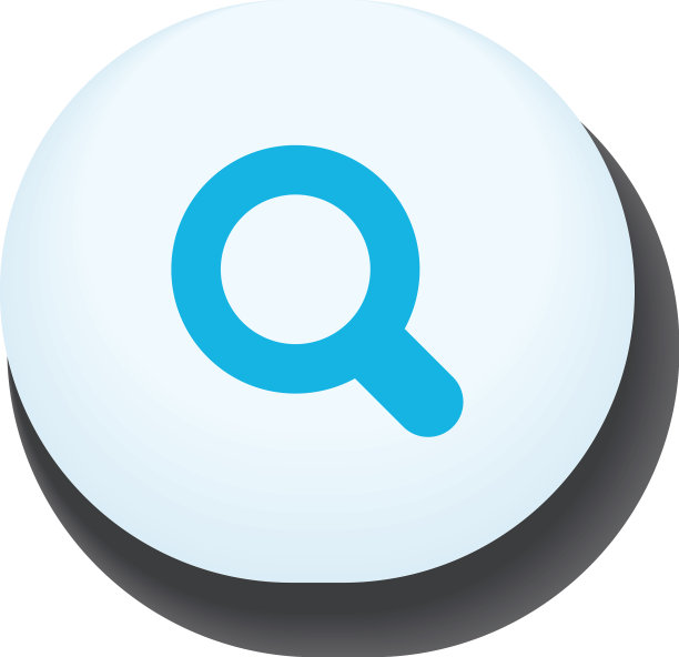 平的放大镜按钮图片下载