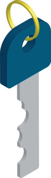 等距蓝色键设计图片下载