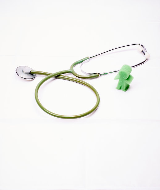 代表一个男人和一个白色背景的内窥镜图片下载