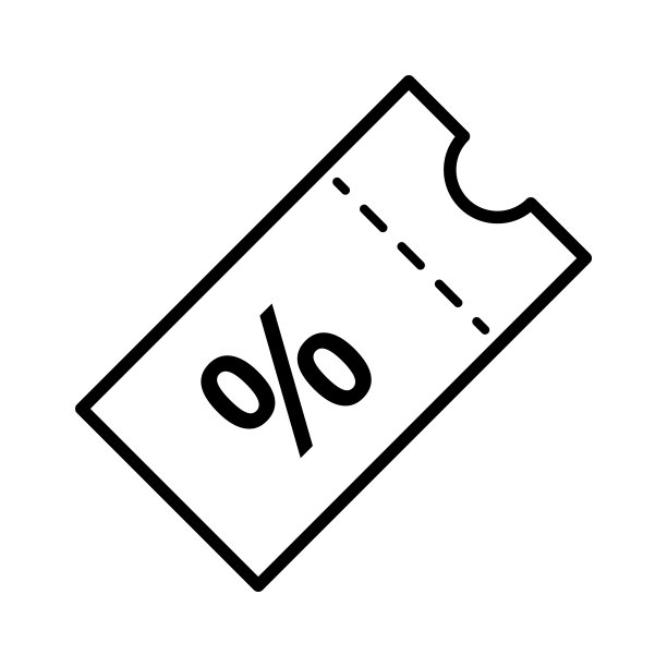 折扣图标矢量设计模板图片下载