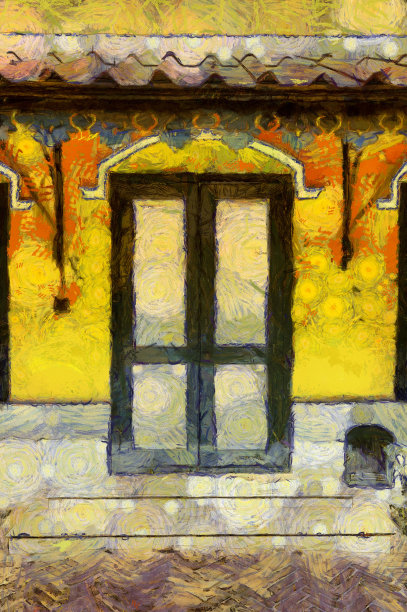 插画创造了一种印象派的绘画风格。图片下载