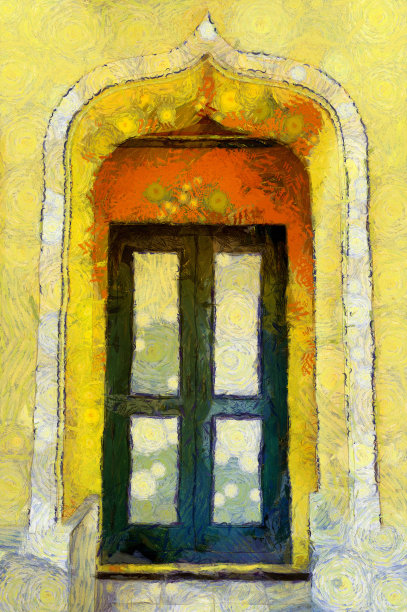 插画创造了一种印象派的绘画风格。图片下载