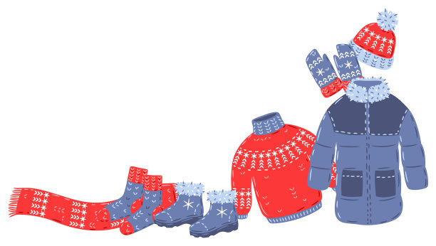 背景是暖和的冬装图片下载