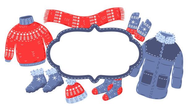 背景是暖和的冬装图片下载