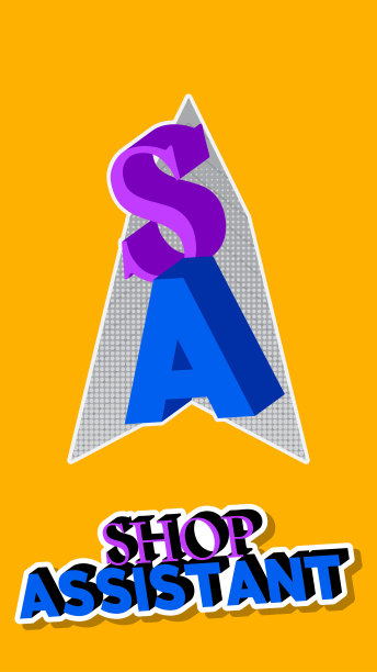 超级英雄的臂章显示商店助理图标。图片下载